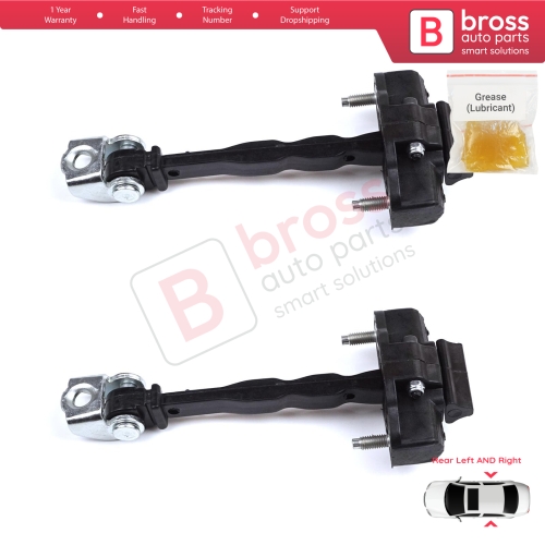 2 Pieces Rear Door Hinge Stop Check Strap Limiter for Peugeot 308 MK3 408 Crossover DS4 Opel Astra L 2021-On 5-Door 9830834180