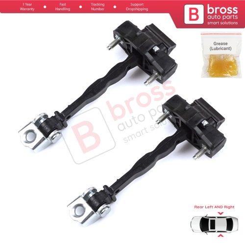 2 Pieces Rear Door Hinge Stop Check Strap Limiter for Peugeot 308 MK3 408 Crossover DS4 Opel Astra L 2021-On 5-Door 9830834180