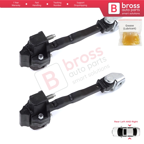 2 Pieces Rear Door Hinge Stop Check Strap Limiter for Peugeot 308 MK3 408 Crossover DS4 Opel Astra L 2021-On 5-Door 9830834180