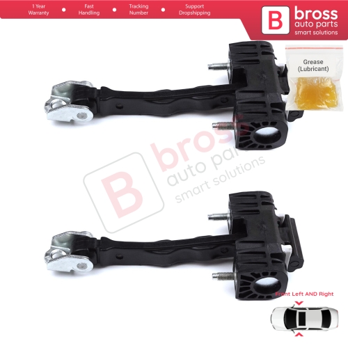 2 Pieces Front Door Hinge Stop Check Strap Limiter for Peugeot 508 508L MK2 R83 2018-On 4/5 Door 9816674280