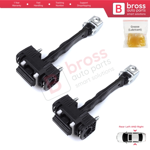 2 Pieces Rear Door Hinge Stop Check Strap Limiter for Peugeot 508 508L MK2 R83 2018-On 4/5 Door 9816673280