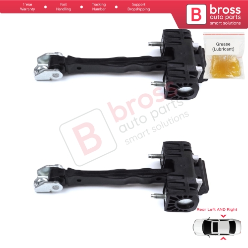 2 Pieces Rear Door Hinge Stop Check Strap Limiter for Peugeot 508 508L MK2 R83 2018-On 4/5 Door 9816673280