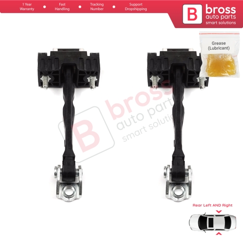 2 Pieces Rear Door Hinge Stop Check Strap Limiter for Peugeot 508 508L MK2 R83 2018-On 4/5 Door 9816673280