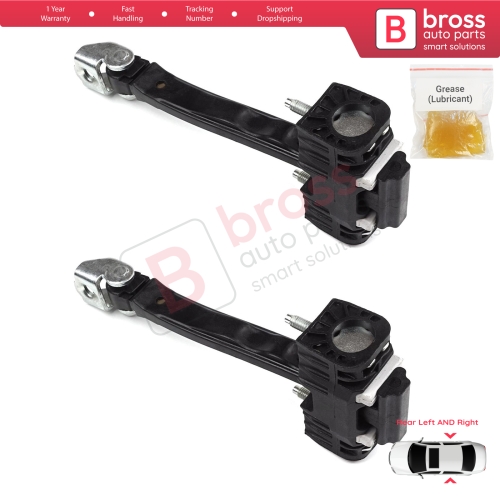 2 Pieces Rear Door Hinge Stop Check Strap Limiter for Peugeot 508 508L MK2 R83 2018-On 4/5 Door 9816673280