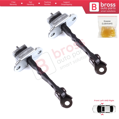 2 Pieces Front Door Hinge Stop Check Strap Limiter for Citroen C1 Peugeot 108 Toyota Aygo MK2 2014-On 5-Door B000873180