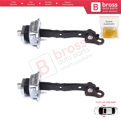 2 Pieces Front Door Hinge Stop Check Strap Limiter for Citroen C1 Peugeot 108 Toyota Aygo MK2 2014-On 5-Door B000873180