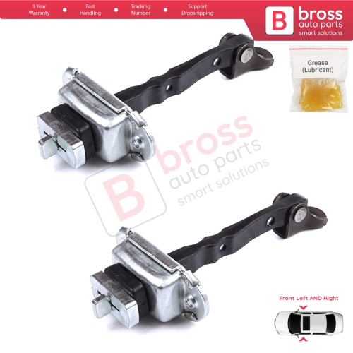 2 Pieces Front Door Hinge Stop Check Strap Limiter for Citroen C1 Peugeot 108 Toyota Aygo MK2 2014-On 5-Door B000873180
