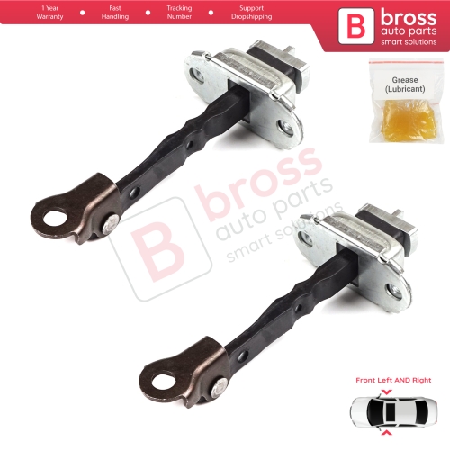 2 Pieces Front Door Hinge Stop Check Strap Limiter for Citroen C1 Peugeot 108 Toyota Aygo MK2 2014-On 5-Door B000873180