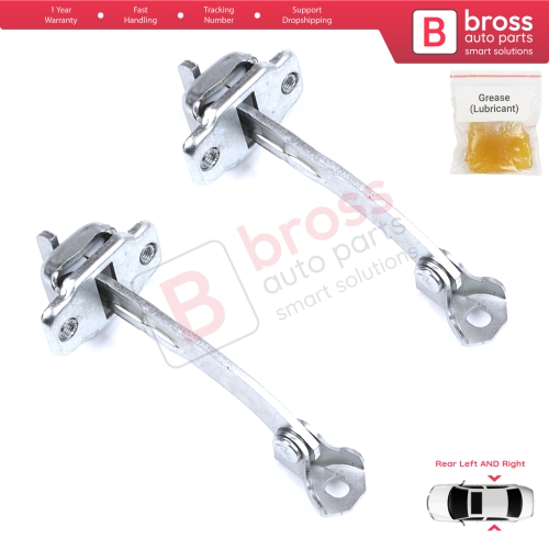 2 Pieces Rear Door Hinge Stop Check Strap Limiter for Citroen C1 Peugeot 107 Toyota Aygo 2005-2014 5-Door HB 9181J6