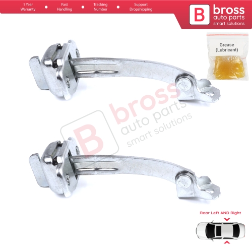 2 Pieces Rear Door Hinge Stop Check Strap Limiter for Citroen C1 Peugeot 107 Toyota Aygo 2005-2014 5-Door HB 9181J6