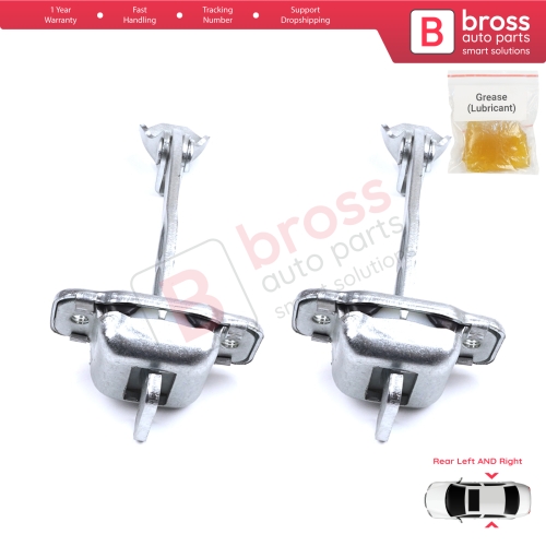 2 Pieces Rear Door Hinge Stop Check Strap Limiter for Citroen C1 Peugeot 107 Toyota Aygo 2005-2014 5-Door HB 9181J6