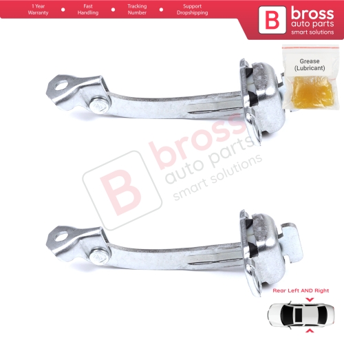 2 Pieces Rear Door Hinge Stop Check Strap Limiter for Citroen C1 Peugeot 107 Toyota Aygo 2005-2014 5-Door HB 9181J6