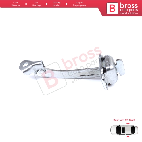Rear Door Hinge Stop Check Strap Limiter for Citroen C1 Peugeot 107 Toyota Aygo 2005-2014 5-Door HB 9181J6