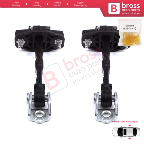 2 Pieces Rear Door Hinge Stop Check Strap Limiter for Citroen C4 e-C4 C4X e-C4X MK3 2020-On 9831196980