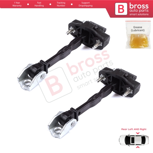 2 Pieces Rear Door Hinge Stop Check Strap Limiter for Citroen C4 e-C4 C4X e-C4X MK3 2020-On 9831196980
