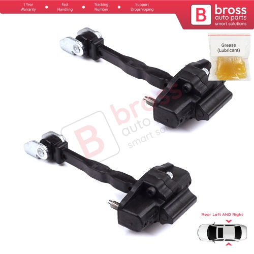 2 Pieces Rear Door Hinge Stop Check Strap Limiter for Citroen C4 e-C4 C4X e-C4X MK3 2020-On 9831196980