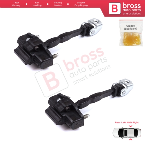 2 Pieces Rear Door Hinge Stop Check Strap Limiter for Citroen C4 e-C4 C4X e-C4X MK3 2020-On 9831196980