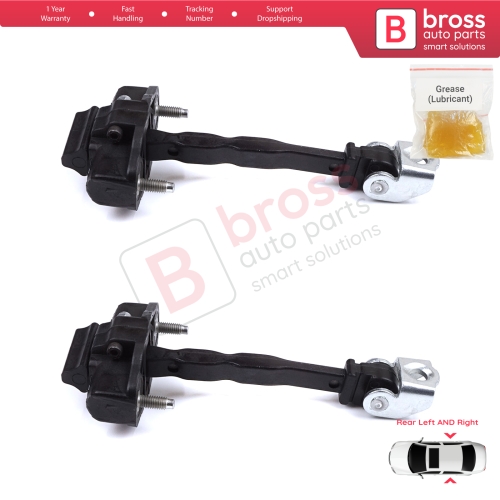 2 Pieces Rear Door Hinge Stop Check Strap Limiter for Citroen C4 e-C4 C4X e-C4X MK3 2020-On 9831196980