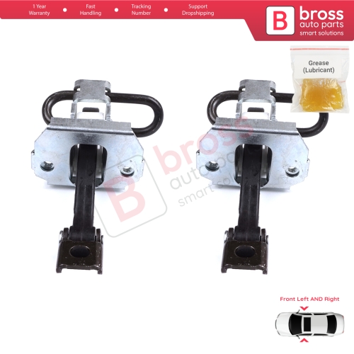 2 Pieces Front Door Hinge Brake Stop Check Strap Limiter 51218160959 for BMW 3 E46 Saloon Estate