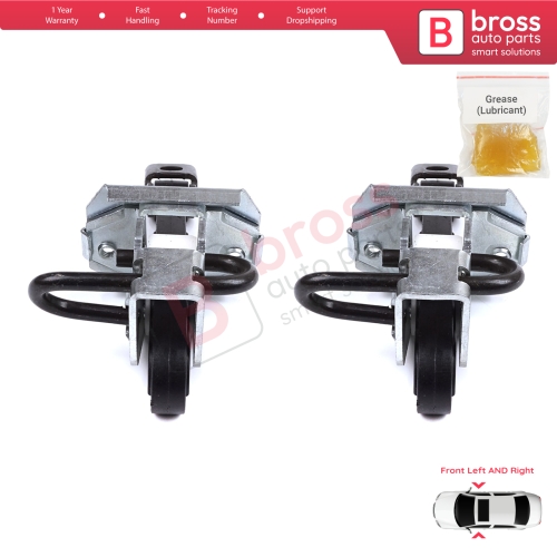 2 Pieces Door Hinge Brake Stop Check Strap Limiter for BMW 3 E46 Coupe Convertible 2000-2006 Pre-Facelift 51218204173