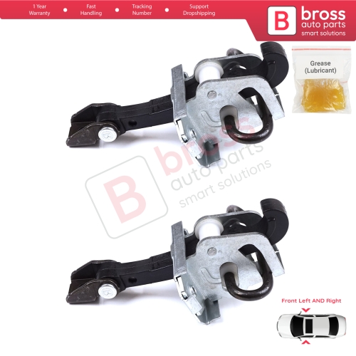 2 Pieces Door Hinge Brake Stop Check Strap Limiter for BMW 3 E46 Coupe Convertible 2000-2006 Pre-Facelift 51218204173