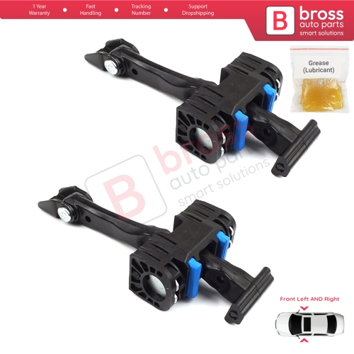 2 Pieces Front Door Hinge Brake Stop Check Strap Limiter for Mini Cooper MK1 MK2 R50 R52 R53 R55 R56 R57 R58 R59 2003-2015 51217176811