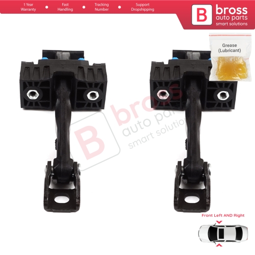 2 Pieces Front Door Hinge Brake Stop Check Strap Limiter for Mini Cooper MK1 MK2 R50 R52 R53 R55 R56 R57 R58 R59 2003-2015 51217176811
