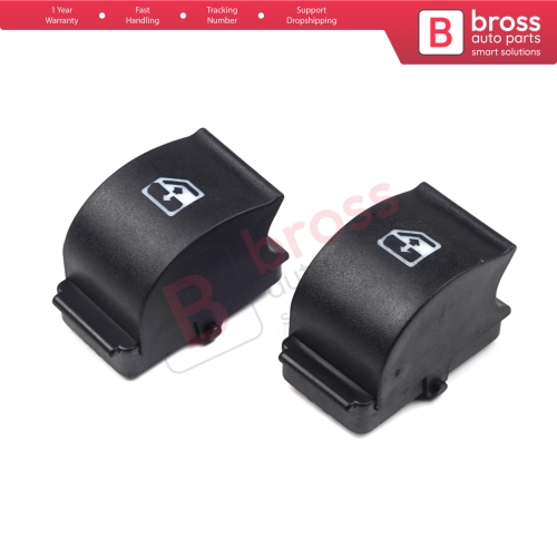 2 Pieces Window Switch Repair Button Cover 735417033 for Fiat Citroen Peugeot