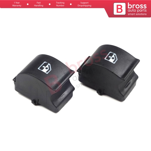 2 Pieces Window Switch Repair Button Cover 735417033 for Fiat Citroen Peugeot