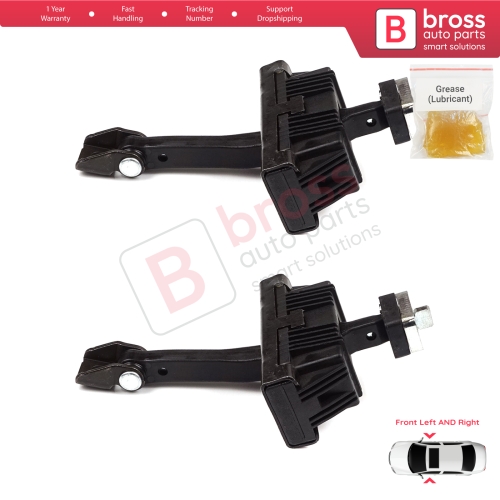2 Pieces Door Hinge Brake Stop Check Strap Limiter for BMW 3 Series E46 Compact E46/5 2001-2005 3-Door 51218265545	