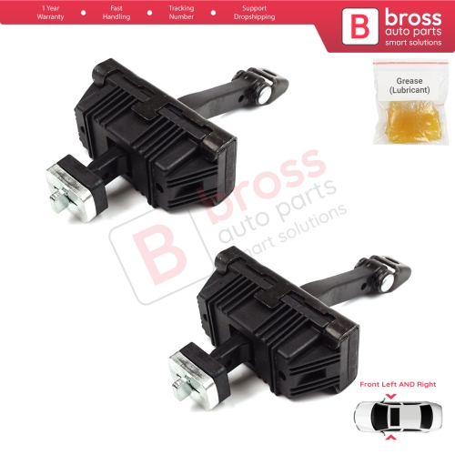 2 Pieces Door Hinge Brake Stop Check Strap Limiter for BMW 3 Series E46 Compact E46/5 2001-2005 3-Door 51218265545	