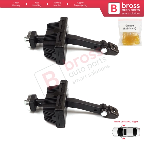 2 Pieces Door Hinge Brake Stop Check Strap Limiter for BMW 3 Series E46 Compact E46/5 2001-2005 3-Door 51218265545	