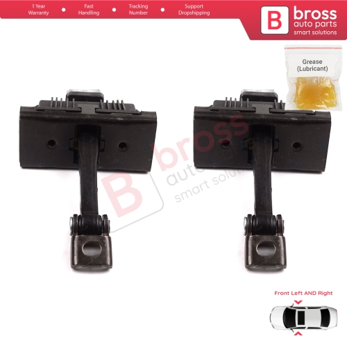 2 Pieces Door Hinge Brake Stop Check Strap Limiter for BMW 3 Series E46 Compact E46/5 2001-2005 3-Door 51218265545	
