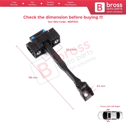 2 Pieces Front Door Hinge Brake Stop Check Strap Limiter for VW Golf MK7 5G 2012-2020 4/5 Door Alltrack Sportsvan Variant e-Golf 5G0837249A