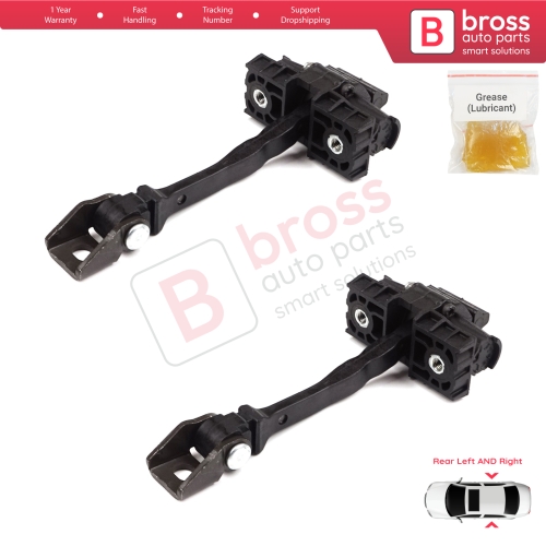 2 Pieces Rear Door Hinge Brake Stop Check Strap Limiter for VW Polo MK5 6R 6C 60 61 2009-2022 4/5 Door 6R4839249C