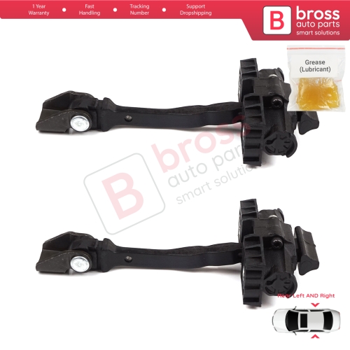 2 Pieces Rear Door Hinge Brake Stop Check Strap Limiter for VW Polo MK5 6R 6C 60 61 2009-2022 4/5 Door 6R4839249C