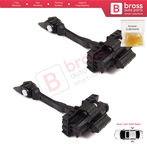 2 Pieces Rear Door Hinge Brake Stop Check Strap Limiter for VW Polo MK5 6R 6C 60 61 2009-2022 4/5 Door 6R4839249C