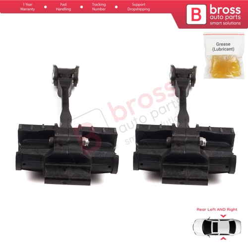 2 Pieces Rear Door Hinge Brake Stop Check Strap Limiter for VW Polo MK5 6R 6C 60 61 2009-2022 4/5 Door 6R4839249C
