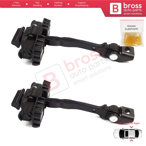 2 Pieces Rear Door Hinge Brake Stop Check Strap Limiter for VW Polo MK5 6R 6C 60 61 2009-2022 4/5 Door 6R4839249C