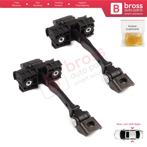 2 Pieces Rear Door Hinge Brake Stop Check Strap Limiter for VW Polo MK5 6R 6C 60 61 2009-2022 4/5 Door 6R4839249C