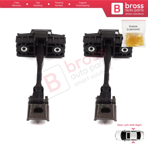 2 Pieces Rear Door Hinge Brake Stop Check Strap Limiter for VW Polo MK5 6R 6C 60 61 2009-2022 4/5 Door 6R4839249C