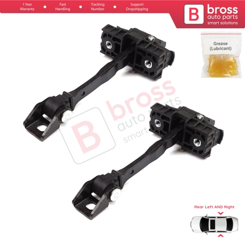2 Pieces Rear Door Hinge Brake Stop Check Strap Limiter for VW UP! Skoda Citigo Seat Mii 2011-2024 5-Door Hatchback 1S4839249A
