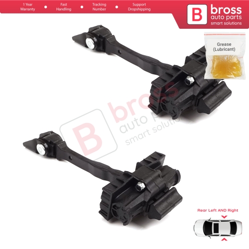 2 Pieces Rear Door Hinge Brake Stop Check Strap Limiter for VW UP! Skoda Citigo Seat Mii 2011-2024 5-Door Hatchback 1S4839249A