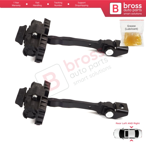 2 Pieces Rear Door Hinge Brake Stop Check Strap Limiter for VW UP! Skoda Citigo Seat Mii 2011-2024 5-Door Hatchback 1S4839249A
