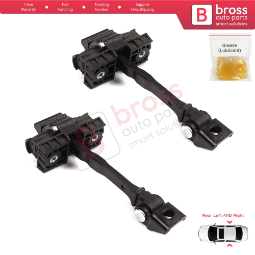 2 Pieces Rear Door Hinge Brake Stop Check Strap Limiter for VW UP! Skoda Citigo Seat Mii 2011-2024 5-Door Hatchback 1S4839249A
