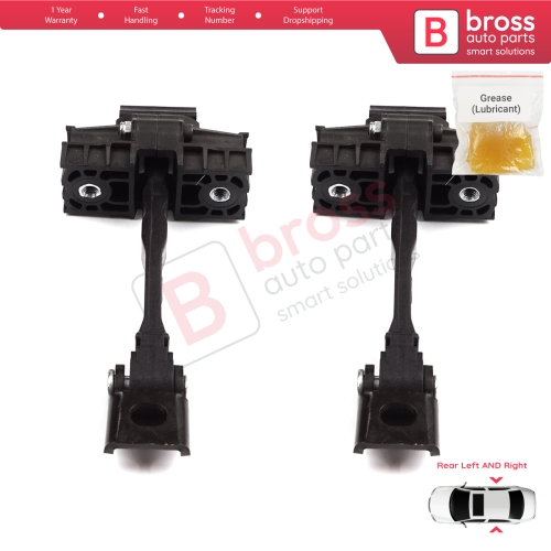 2 Pieces Rear Door Hinge Brake Stop Check Strap Limiter for VW UP! Skoda Citigo Seat Mii 2011-2024 5-Door Hatchback 1S4839249A
