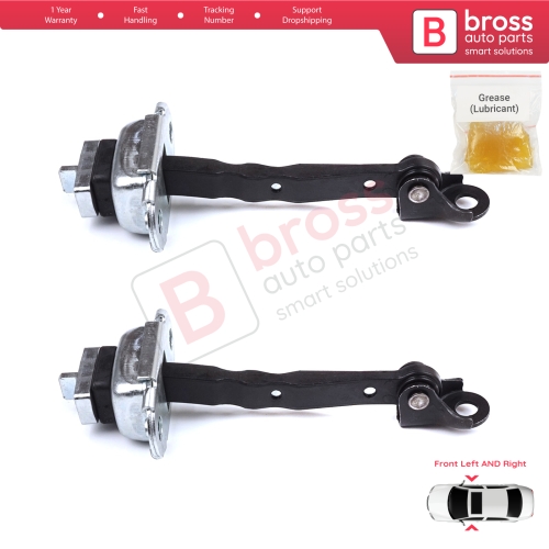 2 Pieces Front Door Hinge Brake Stop Check Strap Limiter for Toyota Corolla MK11 Auris MK2 E18 E180 2012-2018 6861002242