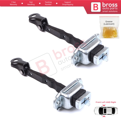 2 Pieces Front Door Hinge Brake Stop Check Strap Limiter for Toyota Corolla MK11 Auris MK2 E18 E180 2012-2018 6861002242