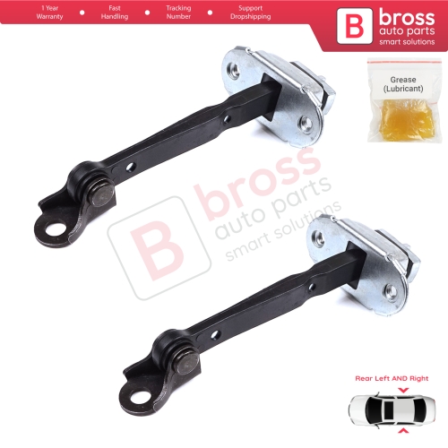 2 Pieces Rear Door Hinge Brake Stop Check Strap Limiter for Toyota Corolla MK11 Auris MK2 E18 E180 2012-2018 6863002250