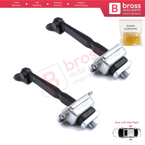 2 Pieces Rear Door Hinge Brake Stop Check Strap Limiter for Toyota Corolla MK11 Auris MK2 E18 E180 2012-2018 6863002250